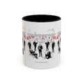 Vintage Beach Party Accent Coffee Mug — 'The Men Attended a Beach Party' Design (11/15 oz)